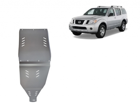 Aluminum gearbox guard for Nissan Pathfinder
