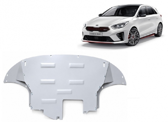 Aluminum sump guard for Kia C eed