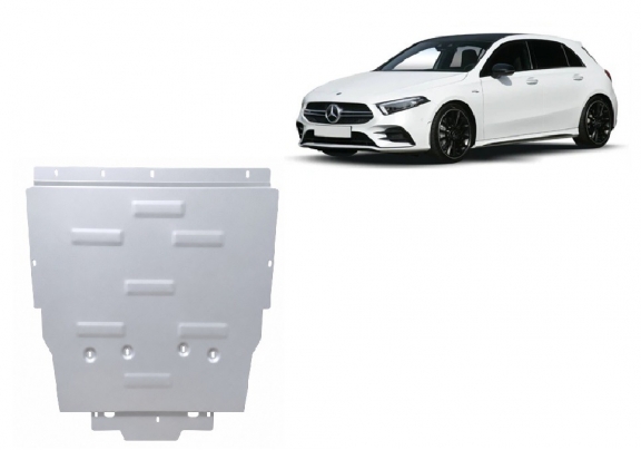 Aluminum sump guard for Mercedes A-Classe