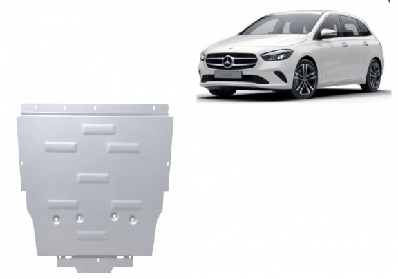 Aluminum sump guard for Mercedes B-Classe