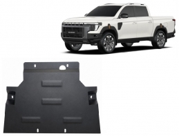 Steel gearbox guard for KGM Musso