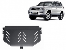 Steel fuel tank guard  for Toyota Land Cruiser J120 - only for 3 doors model 