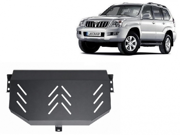 Steel fuel tank guard  for Toyota Land Cruiser J120 - only for 3 doors model 