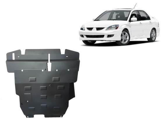 Steel sump guard for Mitsubishi Lancer