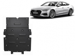Steel sump guard for Audi A7