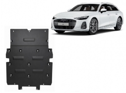 Steel sump guard for Audi A6