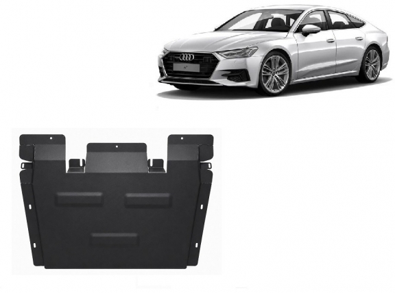 Steel gearbox guard for Audi A7 A7