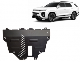 Steel sump guard for KGM Actyon