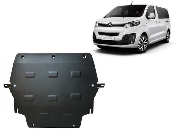 Steel sump guard for Citroen Spacetourer