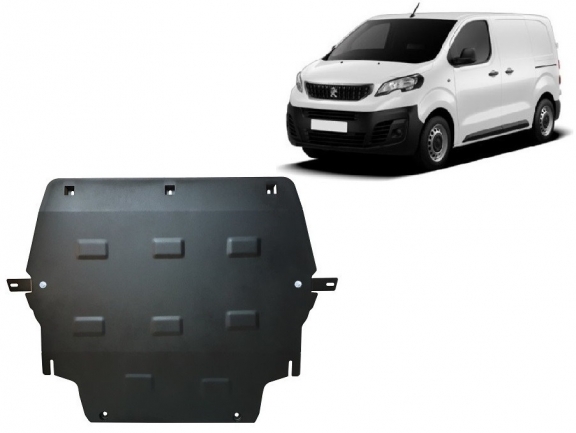 Steel sump guard for Peugeot Traveller