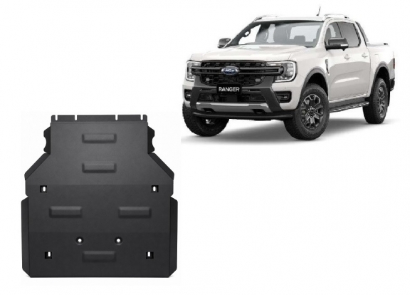Steel gearbox guard for Ford Ranger