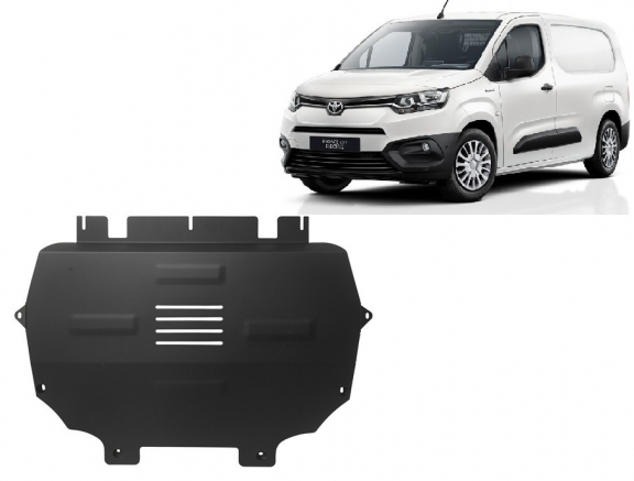 Steel sump guard for Toyota Proace City