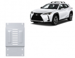 Aluminum catalytic converter guard/cat lock for Lexus UX