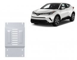 Aluminum catalytic converter guard/cat lock for Toyota C-HR