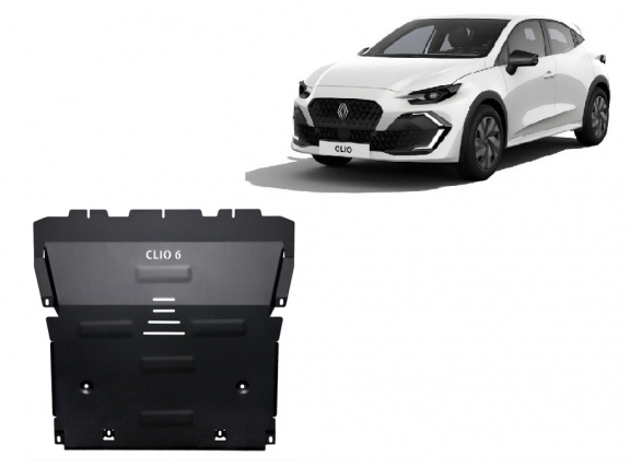 Steel sump guard for Renault Clio 6