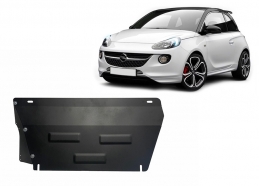 Steel sump guard for Vauxhall Adam