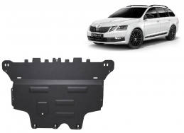 Steel sump guard for the protection of the engine and the gearbox for Skoda Octavia 3 