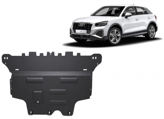 Steel sump guard for Audi Q2