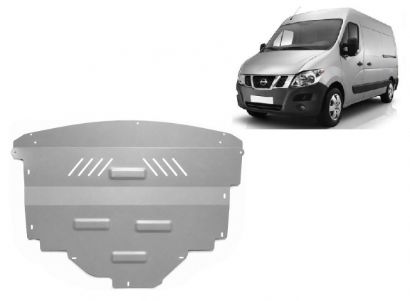 Aluminium  sump guard for Nissan NV400