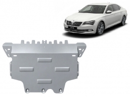 Aluminum sump guard for Skoda Superb III