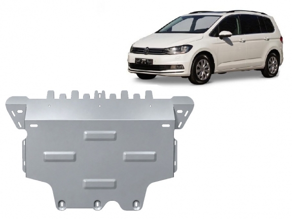 Aluminum sump guard for VW Touran