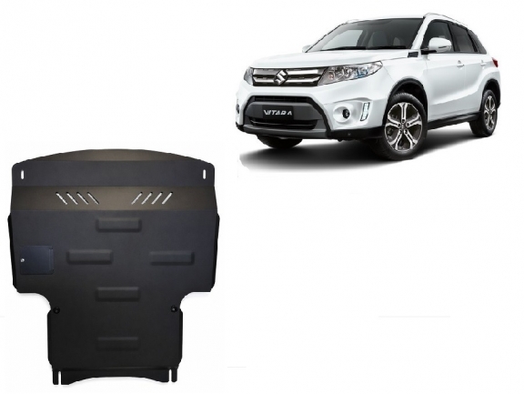 Steel sump guard for Suzuki Vitara