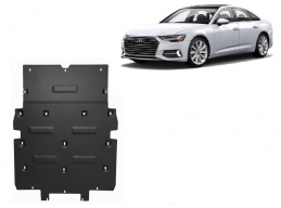 Steel sump guard for Audi A6
