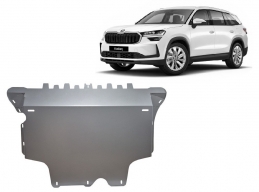 Aluminum sump guard for Skoda Kodiaq Hybrid