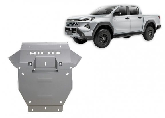 Aluminum sump guard for Toyota Hilux