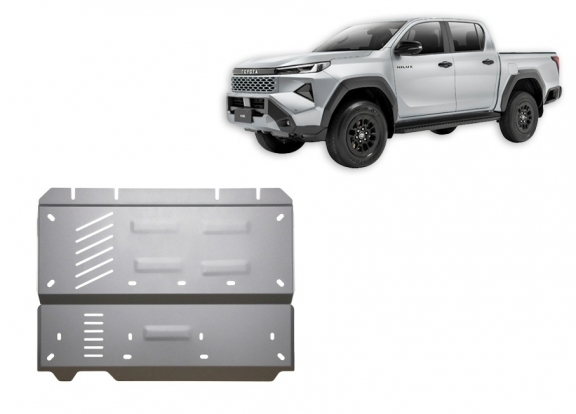 Aluminum differential guard for Toyota Hilux