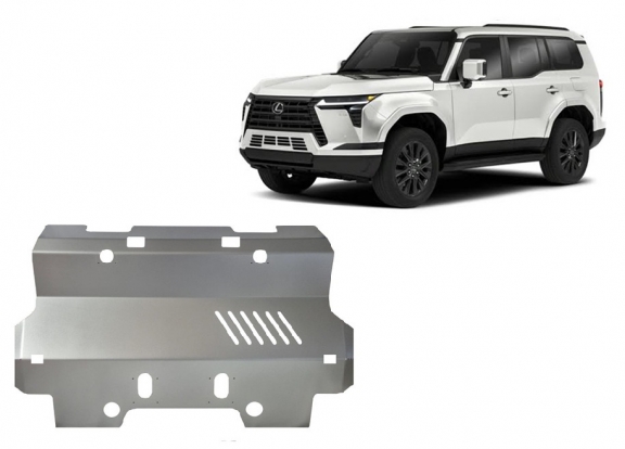 Aluminum radiator guard for Lexus GX