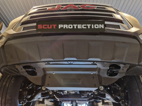 Steel sump guard for Jac T8