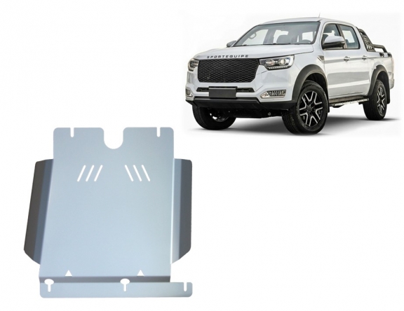 Aluminum gearbox guard for Sportequipe SK