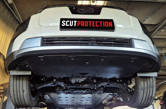 Steel sump guard for Subaru Trailseeker