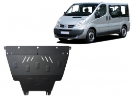 Steel sump guard for Nissan Primastar
