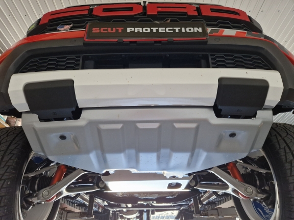 Aluminum sump guard for Ford Ranger Raptor