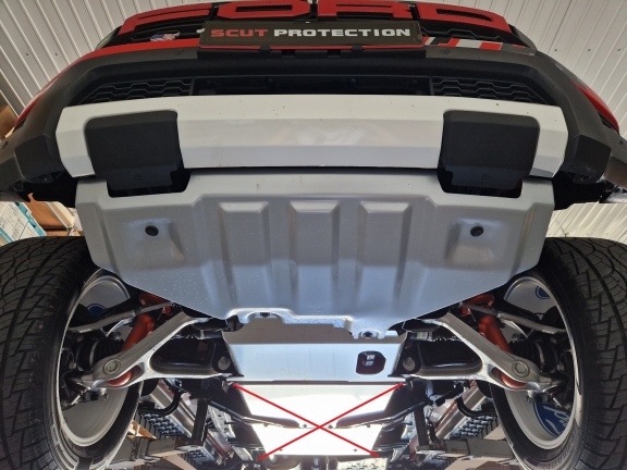 Aluminum sump guard for Ford Ranger