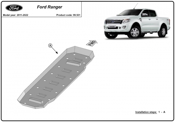 Steel fuel tank guard  for Ford Ranger
