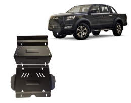 Steel sump guard for Evo Cross 4