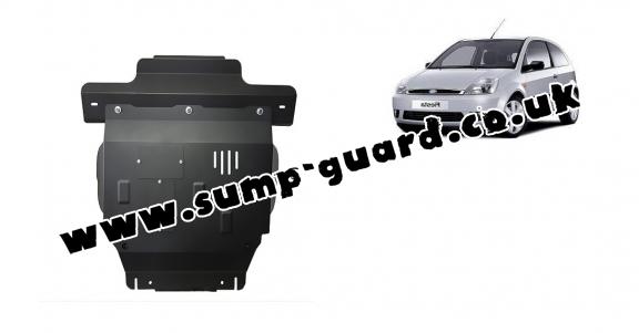 Steel sump guard for Ford Fiesta