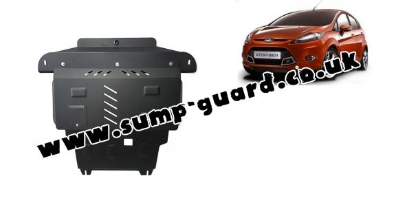 Steel sump guard for Ford Fiesta