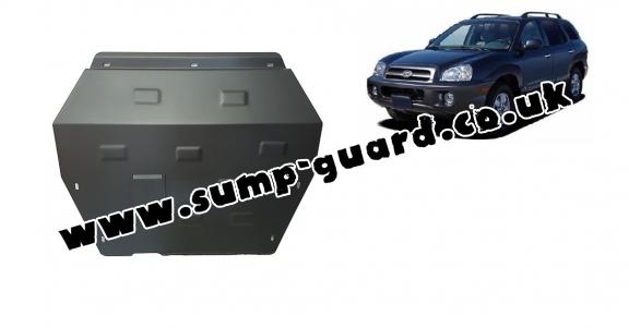 Steel sump guard for Hyundai Santa Fe