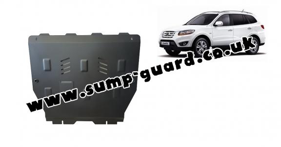 Steel sump guard for Hyundai Santa Fe