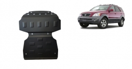 Steel sump guard for the protection of the engine and the radiator for Kia Sorento