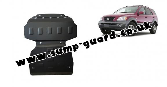 Steel sump guard for the protection of the engine and the radiator for Kia Sorento