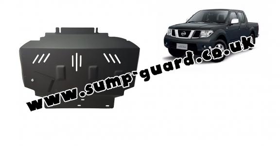 Steel sump guard for Nissan Navara