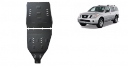 Steel gearbox and differential guard for Nissan Pathfinder