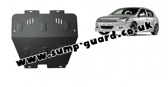 Steel sump guard for Vauxhall Astra H