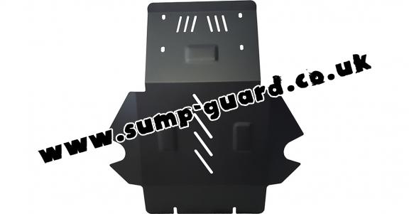 Steel sump guard for Suzuki X90