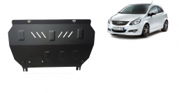 Steel sump guard for Vauxhall Corsa D